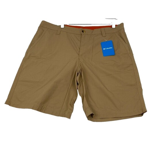 Columbia Washed Out Mens Size 38 Beige Shorts Regular Fit AM4471-243 Y2K NEW